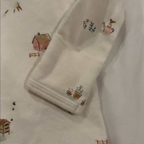 NWOT Carter's Pink and Cream Baby 2-Pack Sleeper Gowns - Newborn - Picture 6 of 9